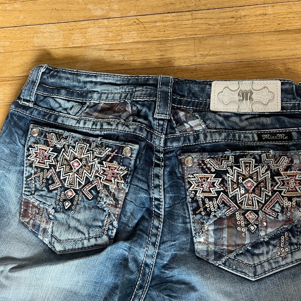 Miss Me Women's Blue Embellished Jeans